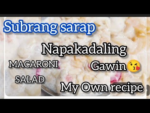 Let's make macaroni salad#myownrecipe#macaronisalad#salad