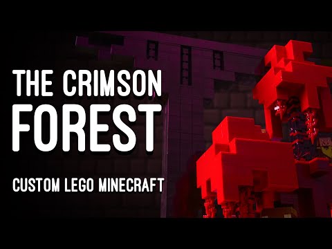 Mind-Blowing LEGO Minecraft World: The Crimson Forest!