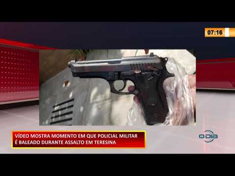 Vídeo mostra momento em que policial é baleado na cabeça durante assalto 07 10 2020
