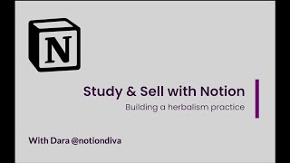 Study and Sell with Notion - a hand-crafter's setup