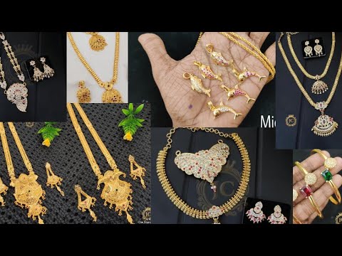 New impon jwellery collections|| one gram gold jewellerys
