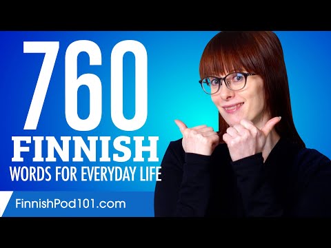 760 Finnish Words for Everyday Life - Basic Vocabulary #38