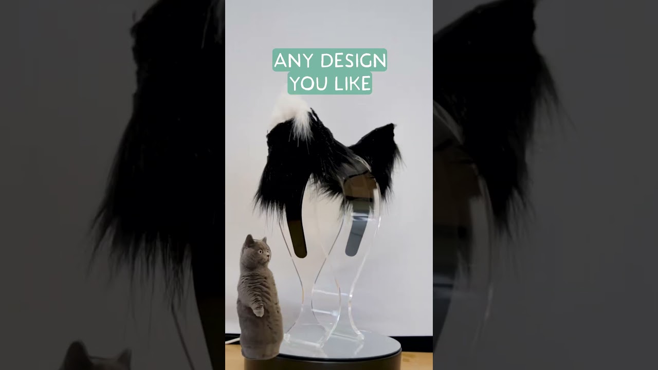 Cat tails, and the best cosplay ears! #halloween #costume