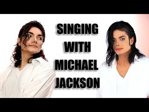 Singing with MICHAEL JACKSON ( Black Or White )
