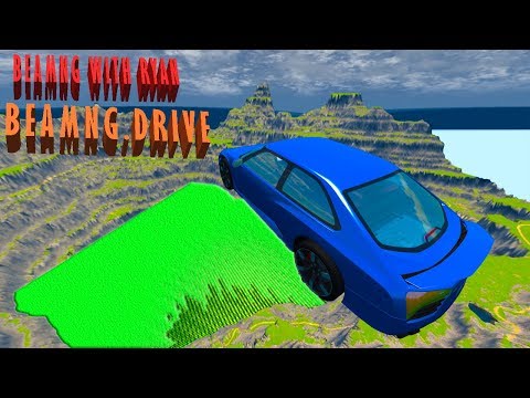 Epic High Speed Jumps Into Acid Pool - BeamNG Drive