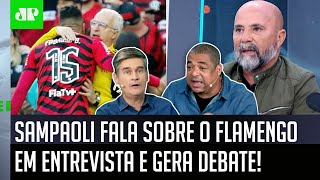 ‘O Sampaoli não é bobo, ele só falou isso do Flamengo porque…’: Veja debate após entrevista