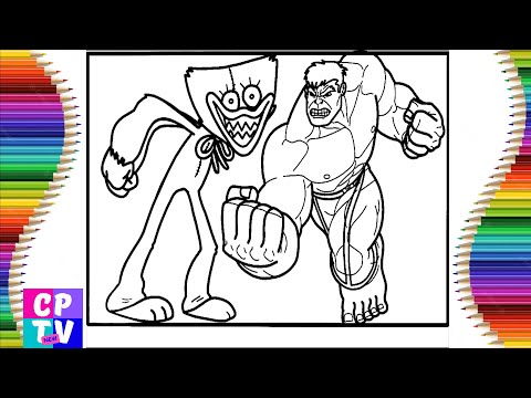 Huggy Wuggy Fights Hulk Coloring Pages/Jim Yosef & Anna Yvette - Linked [NCS Release]
