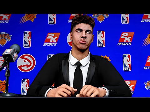 NBA 2K20 LaMelo Ball MyCAREER - 1st Overall Draft Pick? NBA Debut vs R.J. Hampton