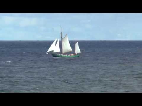 ŻAGLOWIEC - WIDOK Z WYDMY LIBEK 5 WRZEŚNIA 2016