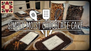 Super simple & moist chocolate cake, from scratch!  Easy recipe for beginners!