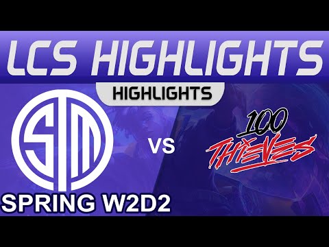 TSM vs 100 Highlights LCS Spring Season 2023 W2D2 Team SoloMid vs 100 Thieves by Onivia