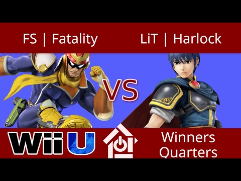 Gwinnett Brawl 2/11/2017 - FS|Fatality (Falcon) vs LiT | Harlock (Marth) - Smash 4 Winners Quarters