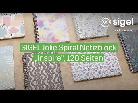 SIGEL Jolie Spiral Notizblock "Inspire", 120 Seiten | SIGEL