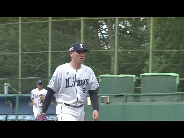 [Juego de Granja] ¡Lanzamiento sin hits! Natsuki Takeuchi de Los Lions lanzó 5 entradas estelares, sin hit 3 ponche ninguna carreras permitidas. 2 de septiembre de 2025 Saitama Seibu Lions vs. Chiba Lotte Marines