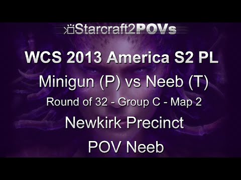 SC2 HotS - WCS 2013 AM S2 PL - Minigun vs Neeb - Ro32 Group C - Map 2 - Newkirk Precinct - Neeb