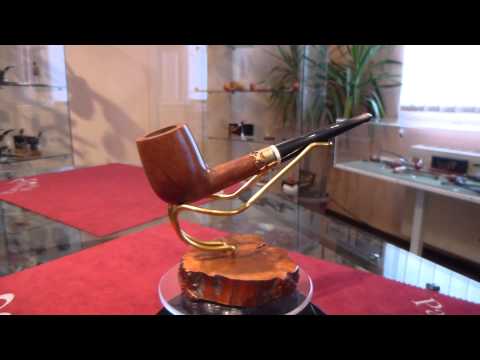Pipa radica e corno billiard anno 1950 - www.paronellipipe.it
