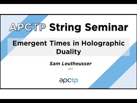 Emergent times in holographic duality