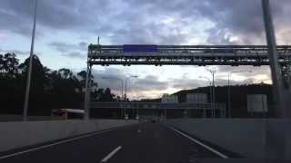 The New Legacy Way Toll road going to the Western Freeway in Brisbane in 4K