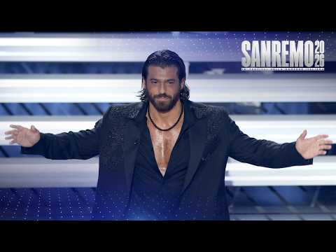 Sanremo 2026 - Can Yaman sul palco dell'Ariston