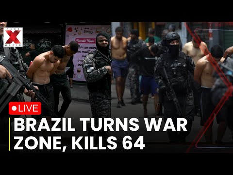 Brazil Breaking News LIVE: 64 Killed in Rio's Favela Siege on Red Command | NewsX World