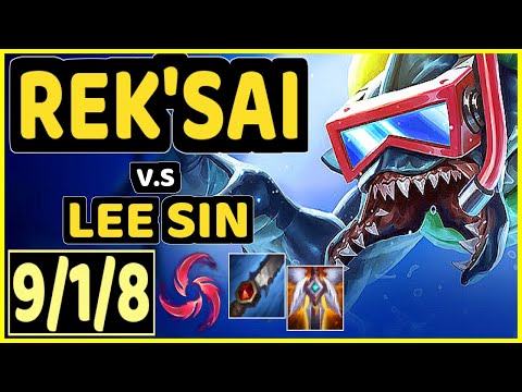 SEONGHWAN (REK'SAI) vs LEE SIN - 9/1/8 KDA JUNGLE CHALLENGER GAMEPLAY - KR