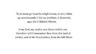 Psalm 42 in Gaelic by Richard Wilson