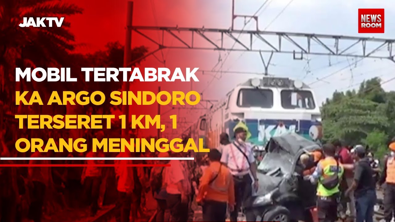 Mobil Tertabrak KA Argo Sindoro Terseret 1 Km, 1 Orang Meninggal