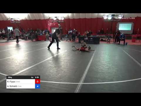 38 Kg Rr Rnd 2 - Revin Fipps, Cowboy Wrestling Club Vs Austin Schield, Vcwa