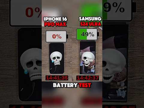 🔋SAMSUNG S24 ULTRA VS IPHONE 16 PRO MAX BATTERY 🪫TEST?