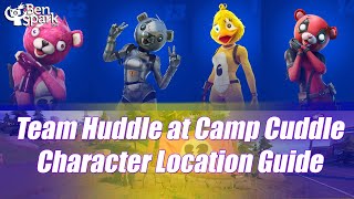Fortnite Chapter 3 Season 2 - Character Locations and Guide - Team Huddle at Camp Cuddle