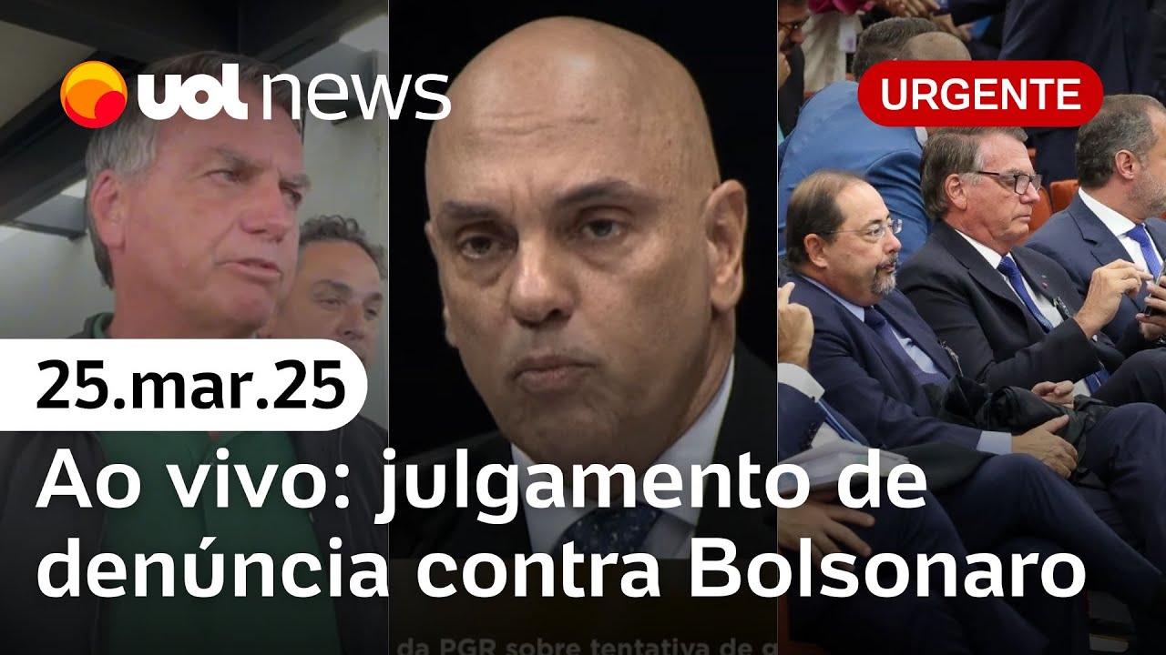 Julgamento de Bolsonaro ao vivo: STF analisa denúncia no caso do golpe; acompanhe tempo real