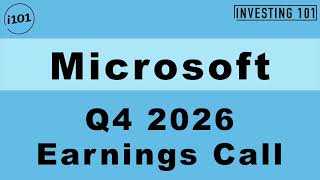 Microsoft Q4 2026 Earnings Call | Cloud Revenue Up 27% & Azure Beats E