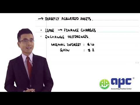 ACCA Strategic Business Reporting SBR IAS 23 Borrowing Costs Quick Summary