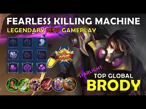 Fearless! Killing Machine | Perfect MVP Gameplay | Brody - Lethal Fang (Starlight Skin) | MLBB 2021