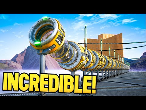 I Built a Double Human Cannon that is definitely 100% safe - Satisfactory