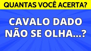 Você conhece os DITADOS BRASILEIROS? | Quiz de Complete a Frase | Mestre Quiz