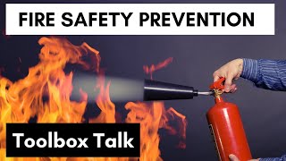 Fire Safety Prevention Toolbox Talk