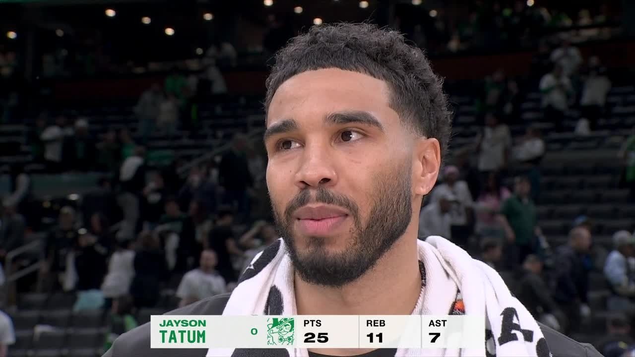 ‘Never taking things for granted’ - Jayson Tatum talks Celtics’ Game 1 win vs. 76ers | NBA on ESPN