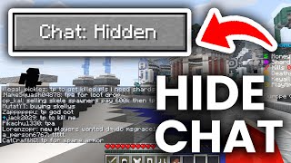 How To Hide Chat On Donut SMP - Java & Bedrock
