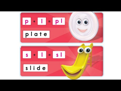 Oxford Phonics World student book level 4 - Consonant blends - disc 1 - unit 2 - pl sl - plate slide