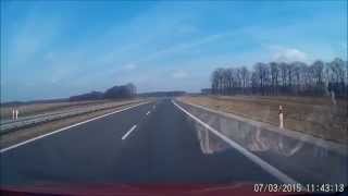 preview picture of video 'Poland: Poznań - Gniezno, A2, S5'