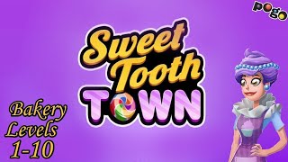 Pogo Games:  Sweet Tooth Town Bakery Levels 1-10