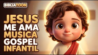 Jesus Me Ama (Bibliatoon) | Música Gospel Infantil (Bebês e Crianças)
