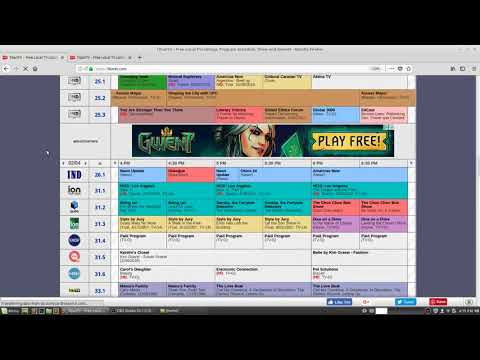 EPG Electronic program guide for Free To Air Satellite