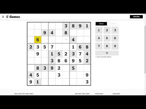 Stuck in Sudoku, Hard Mode No Notes