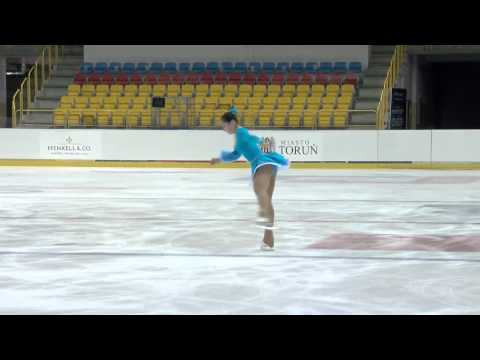 2015 ISU Jr. Grand Prix - Torun Ladies Short Program Aiza MAMBEKOVA KAZ