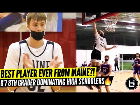 BEST 8TH GRADER?! 6'7 COOPER FLAGG Putting MAINE BASKETBALL on the Map! 14 YEAR OLD Beating HS Comp!