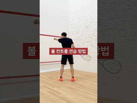 [초급반] 볼 컨트롤 연습 방법. #스쿼시 #스쿼시포스트