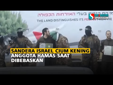 Sandera Israel Cium Kening Anggota Hamas Saat Dibebaskan