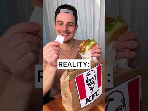 Fried chicken with 1 NAPKIN for you, Sir😌🤌🍗🍟❤️| Kfc Fast food vs Reality | CHEFKOUDY